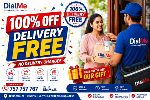 100% OFF Delivery Charges – DialMe Special Offer!